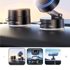 Magnetic Car Phone Holder - Black